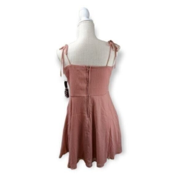 Trixxi Pink Blush Peach Mini Dress Size Large Women - Picture 5 of 8